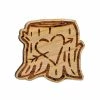 Brandy Bingham Carved Heart Wooden Pin