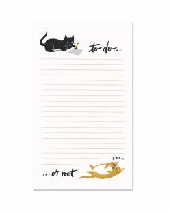 Idlewild Co. To Do ...Or Not Cat Notepad Greeting Cards + Office Supplies