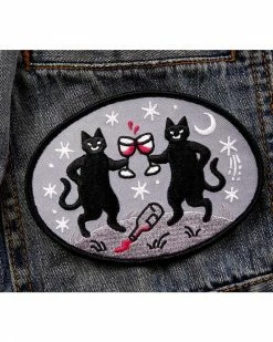 Cat Coven Pins + Patches Wine Cats Patch
