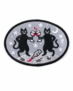 Cat Coven Pins + Patches Wine Cats Patch