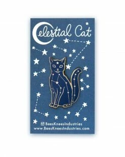 Bee's Knees Industries Celestial Cat Pin Enamel Pins + Buttons