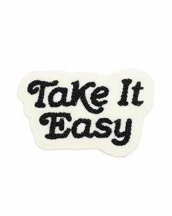 Lucky Horse Press Take It Easy Chainstitch Patch - White Pins + Patches