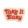 Lucky Horse Press Take It Easy Chainstitch Patch - Creme Pins + Patches