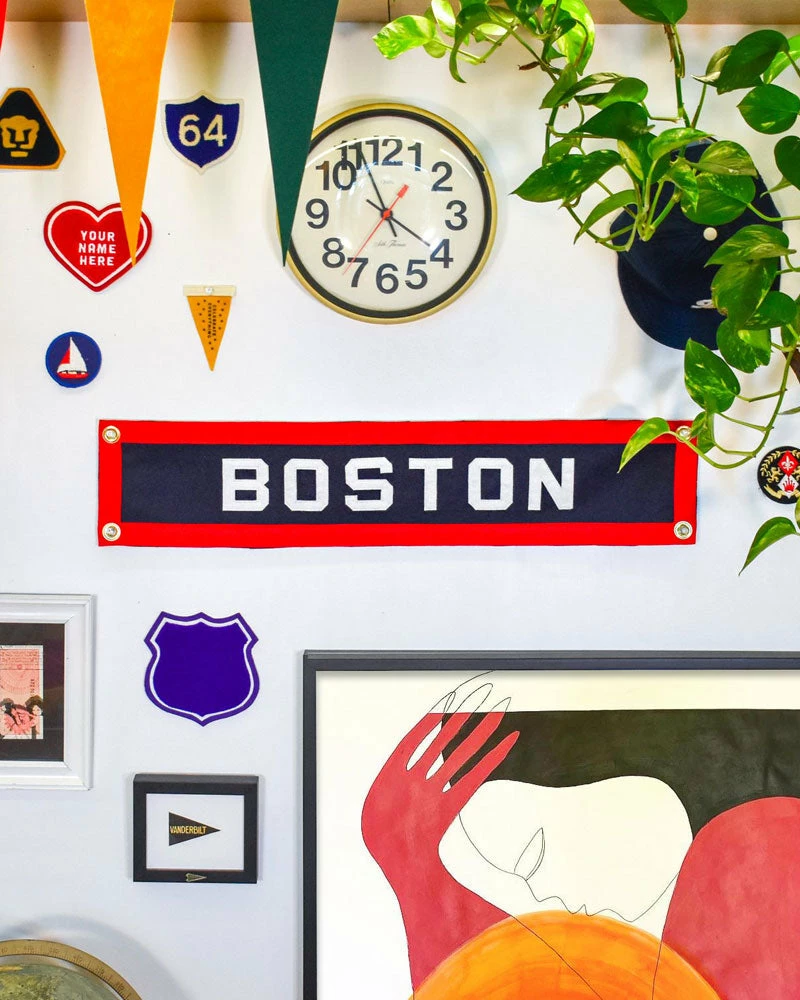 Oxford Pennant Boston Championship Felt Banner Wall Banners + Pennants 2 Oxford Pennant Boston Championship Felt Banner Wall Banners + Pennants