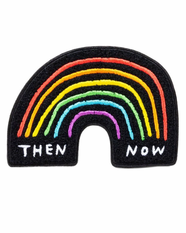 Adam J. Kurtz Then & Now Rainbow Large Chenille Patch Pins + Patches 1 Adam J. Kurtz Then & Now Rainbow Large Chenille Patch Pins + Patches
