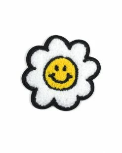 Unexpected Flair Happy Daisy Chenille Patch Pins + Patches
