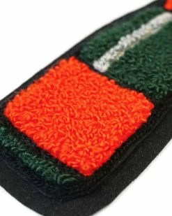 Oxford Pennant Champagne Bottle Large Chenille Patch