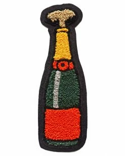 Oxford Pennant Champagne Bottle Large Chenille Patch