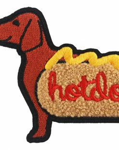 BxE Buttons X Staciamade Wiener Hot Dog Chenille Patch