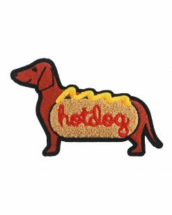 BxE Buttons X Staciamade Wiener Hot Dog Chenille Patch