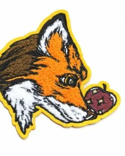 Kaitlin Ziesmer Mr. Fox Chenille Patch Pins + Patches
