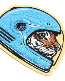 Kaitlin Ziesmer Racecar Cat Chenille Patch Embroidered Patches