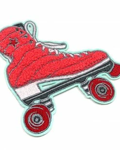 Kaitlin Ziesmer Roller Skate Chenille Patch Pins + Patches