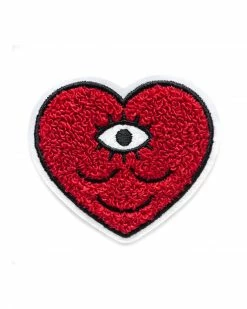 Wokeface Embroidered Patches Third Eye Heart Chenille Patch