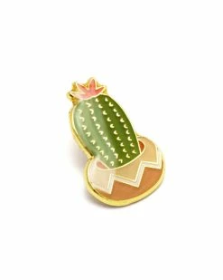 Lucky Horse Press Pins + Patches Flowering Cactus Pin