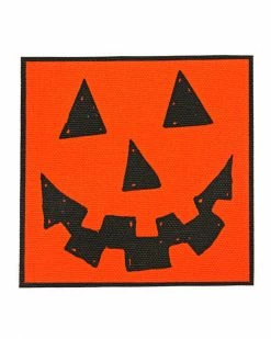 Quiet Tide Goods Jack-O-Lantern Large Fabric Patch Pins + Patches