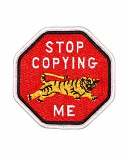 Oxford Pennant Stop Copying Me Tiger Patch Pins + Patches