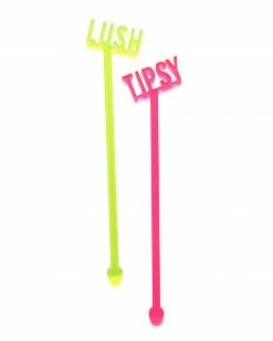 Word For Word Factory Tipsy & Lush Cocktail Stirrers Accessories