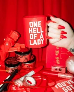 Golden Gems One Hell Of A Lady Coffee Mug Artist Media + Homegoods