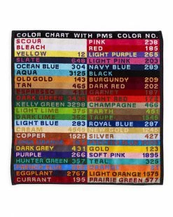 M. Carter Unique Gifts + Fun Finds Color Chart Hand Towel