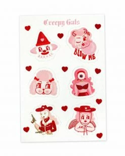 Creepy Gals Sticker Sheet Stickers + Decals
