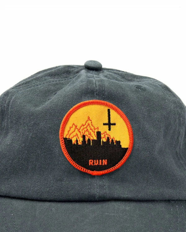 Hungry Ghost Press Ruin Burning Dad Hat Hats + Beanies 2 Hungry Ghost Press Ruin Burning Dad Hat Hats + Beanies