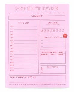 Made Au Gold Home Get Shit Done Daily Planner Notepad