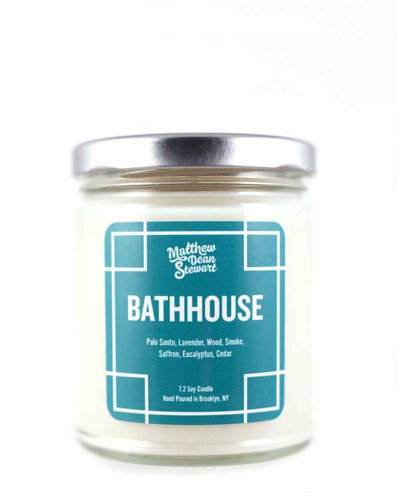 Matthew Dean Stewart Bathhouse Soy Candle (7.2oz) 1 Matthew Dean Stewart Bathhouse Soy Candle (7.2oz)