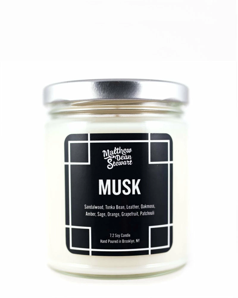 Matthew Dean Stewart Home Musk Soy Candle (7.2oz) 1 Matthew Dean Stewart Home Musk Soy Candle (7.2oz)
