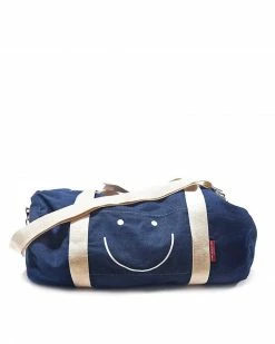 Three Potato Four Happy Face Denim Duffel Bag Bags + Pouches