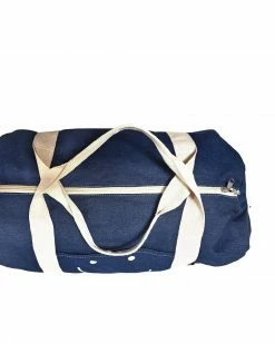 Three Potato Four Happy Face Denim Duffel Bag Bags + Pouches