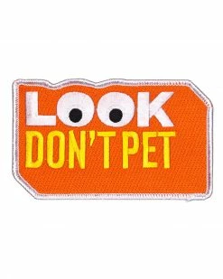 Oxford Pennant Look, Don't Pet Dog Patch Pins + Patches