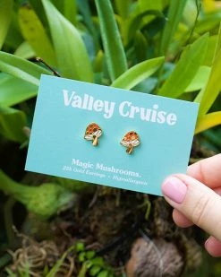 Valley Cruise Press Necklaces + Earrings Magic Mushrooms Earrings