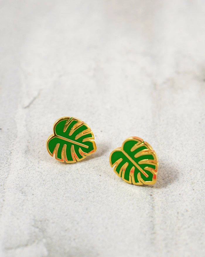 Valley Cruise Press Monstera Leaf Earrings Necklaces + Earrings 2 Valley Cruise Press Monstera Leaf Earrings Necklaces + Earrings