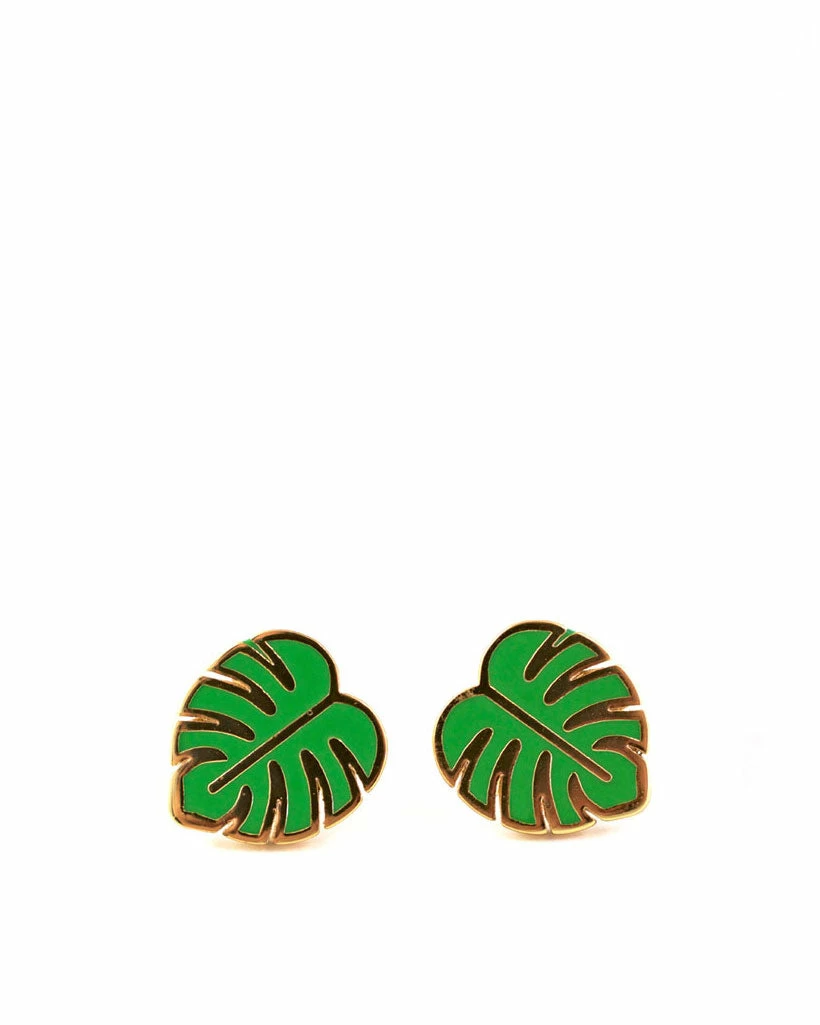 Valley Cruise Press Monstera Leaf Earrings Necklaces + Earrings 1 Valley Cruise Press Monstera Leaf Earrings Necklaces + Earrings
