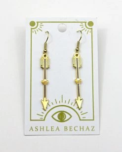 Ashlea Bechaz Moon Arrow Earrings