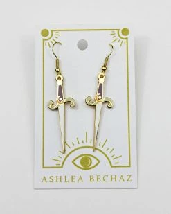 Ashlea Bechaz Moon Dagger Earrings Necklaces + Earrings