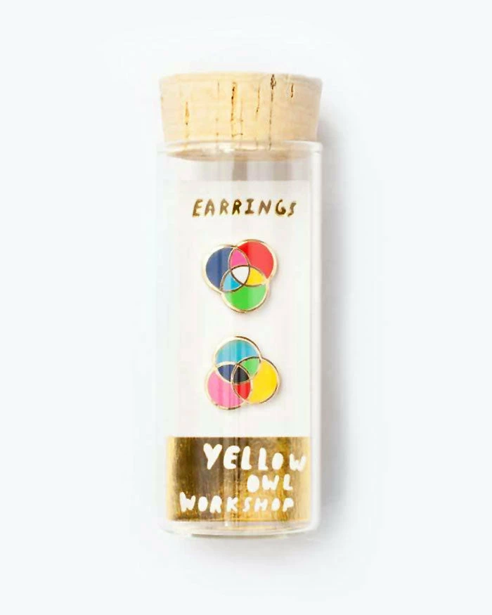 Yellow Owl Workshop RGB & CMYK Color Earrings 2 Yellow Owl Workshop RGB & CMYK Color Earrings