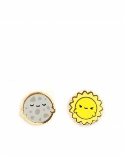 LuxCups Creative Luna + Sol (Moon + Sun) Earrings