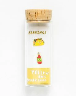 Yellow Owl Workshop Taco & Hot Sauce Earrings