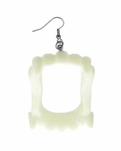 Chaotic Good Jewelry Co. Necklaces + Earrings Vampire Fang Earrings - White (Glow-in-the-Dark)