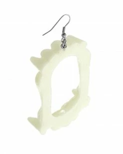 Chaotic Good Jewelry Co. Necklaces + Earrings Vampire Fang Earrings - White (Glow-in-the-Dark)