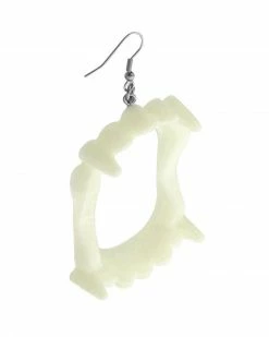 Chaotic Good Jewelry Co. Necklaces + Earrings Vampire Fang Earrings - White (Glow-in-the-Dark)