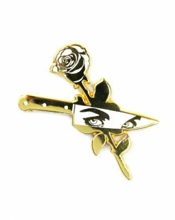 Strike Gently Co. Rose Knife Pin