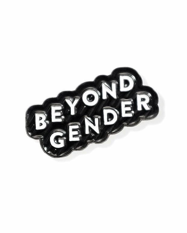 Bianca Designs Beyond Gender Pin - Black 1 Bianca Designs Beyond Gender Pin - Black