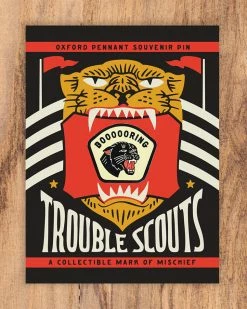 Oxford Pennant Boooooring Panther Pin