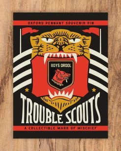 Oxford Pennant Boys Drool Dog Pin Pins + Patches