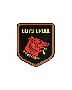 Oxford Pennant Boys Drool Dog Pin Pins + Patches