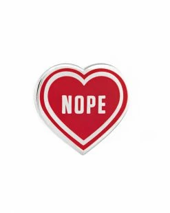 These Are Things Nope Heart Pin Pins + Patches