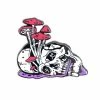 Strike Gently Co. Enamel Pins + Buttons Shrooms Skull Pin